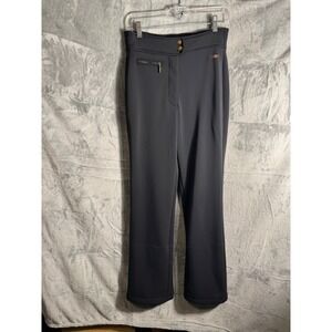 POSTCARD Women Black Zip Pocket Flare Ski Snow Pants Size 10 luxury ski pants